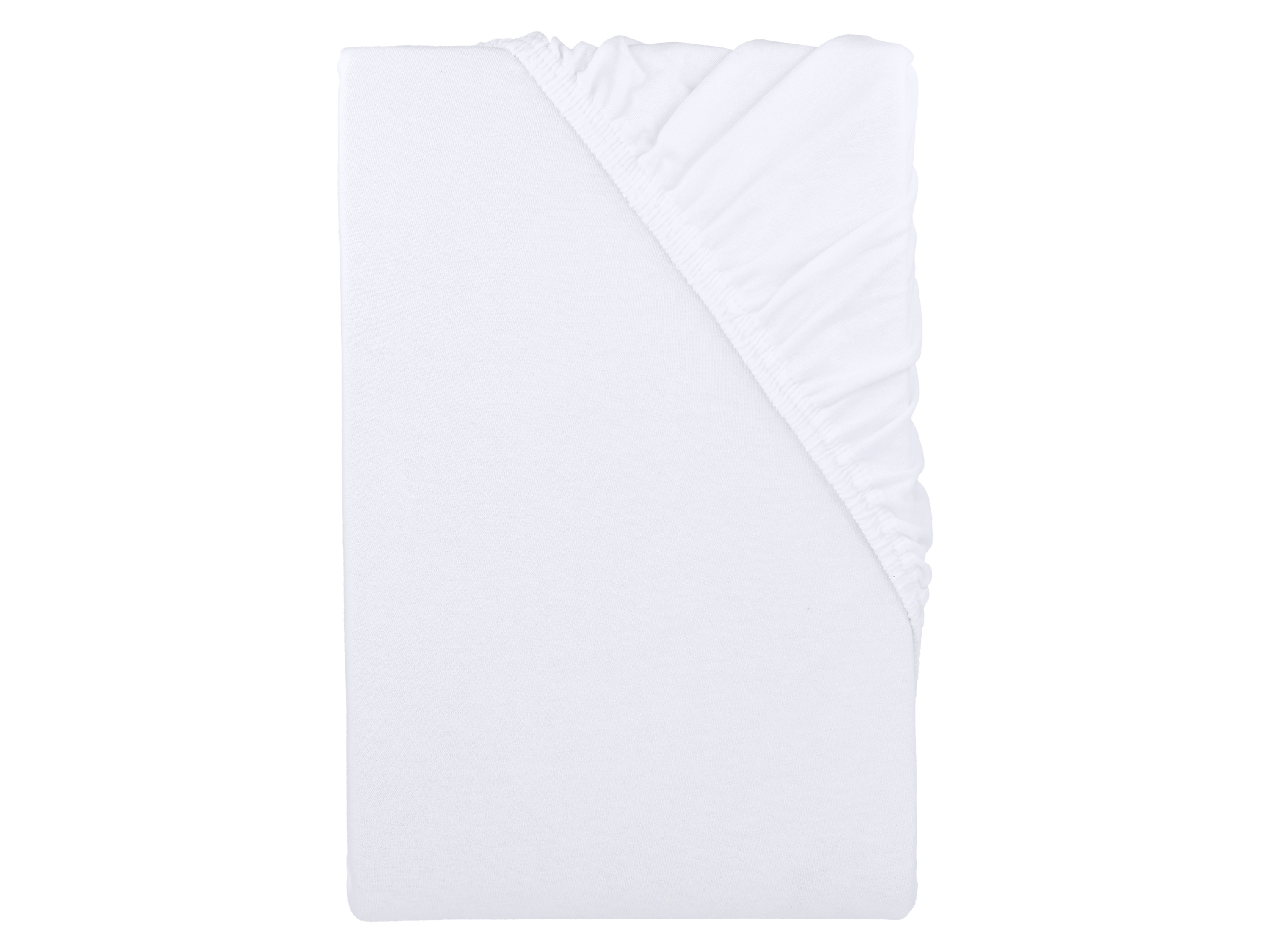 LIVARNO® Prześcieradło z dżerseju z gumką, 90-100 x 200 cm (Biały)