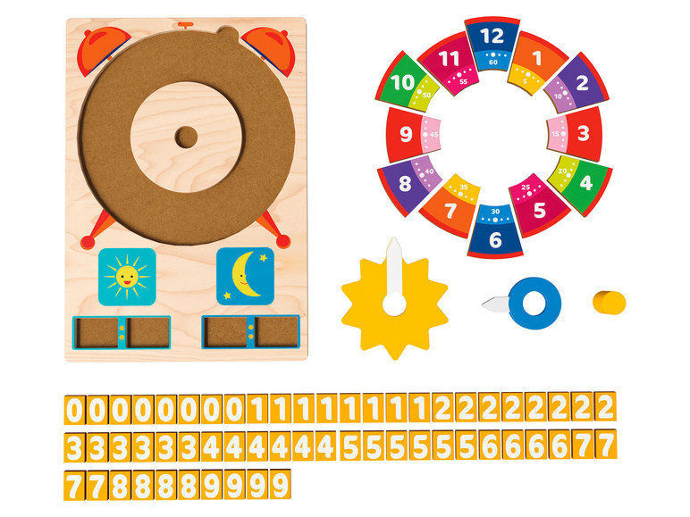 Pełny ekran: Playtive Puzzle edukacyjne z naturalnego drewna - zdjęcie 2