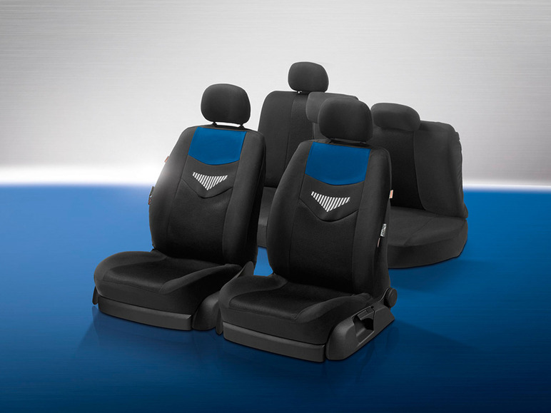 Pełny ekran: ULTIMATE SPEED® Zestaw pokrowców na fotele samochodowe, 14-częściowy - zdjęcie 3