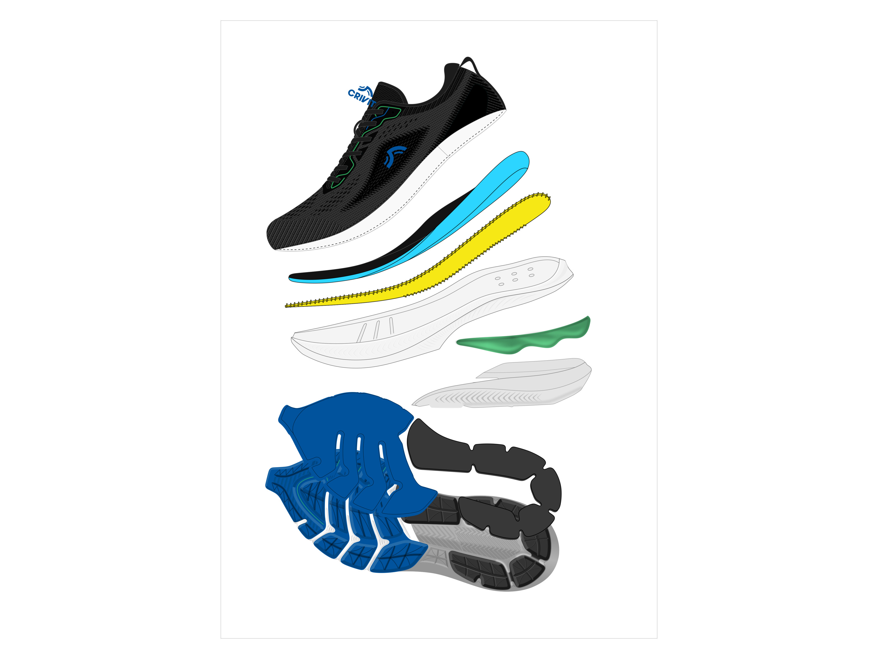 CRIVIT Buty do biegania męskie - 18