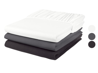 LIVARNO home Prześcieradło z dżerseju z gumką, 140-160 x 200 cm