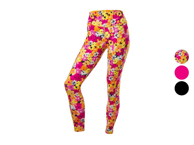 Legginsy z kwiatowym wzorem, różne kolory.