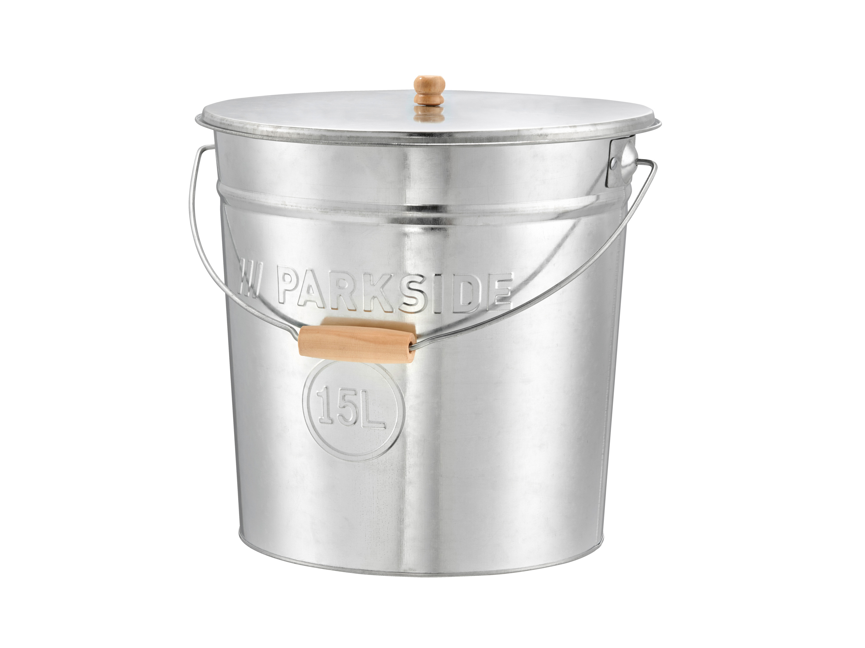 PARKSIDE® Wiadro na popiół, z pokrywą, 15 l. (ocynkowany)
