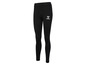 Czarne legginsy treningowe Hummel z białym logo