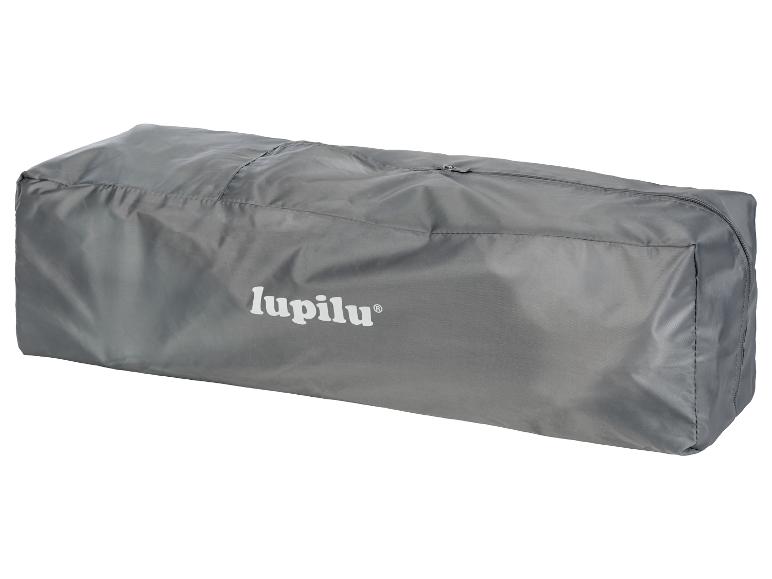Szary worek do przechowywania z zamkiem błyskawicznym marki Lupilu.