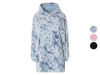 Bluza z kapturem oversize z pluszu