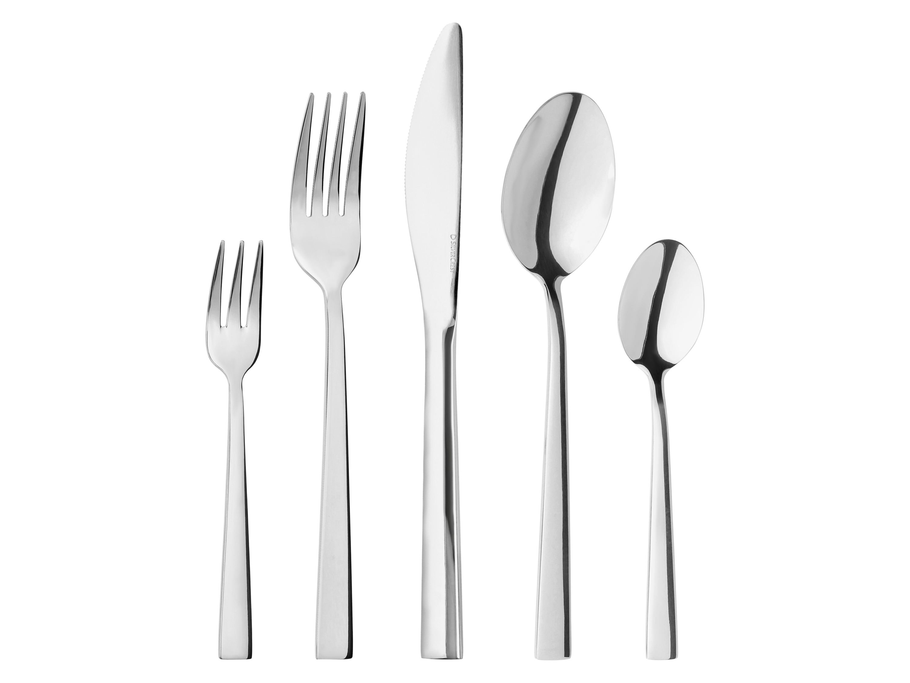 SILVERCREST® Zestaw sztućców ze stali szlachetnej, 30 elementów (Nowoczesny)
