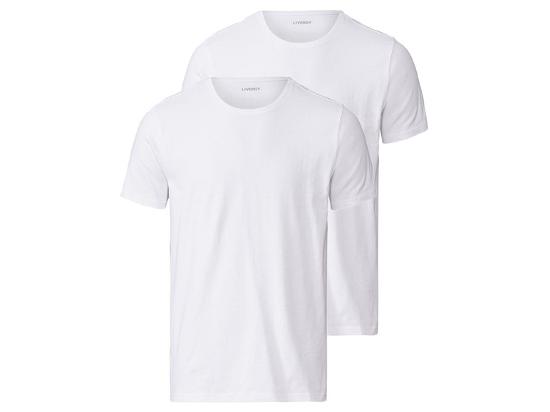 Pełny ekran: LIVERGY® T-shirty męskie z bawełną, 2 sztuki - zdjęcie 7