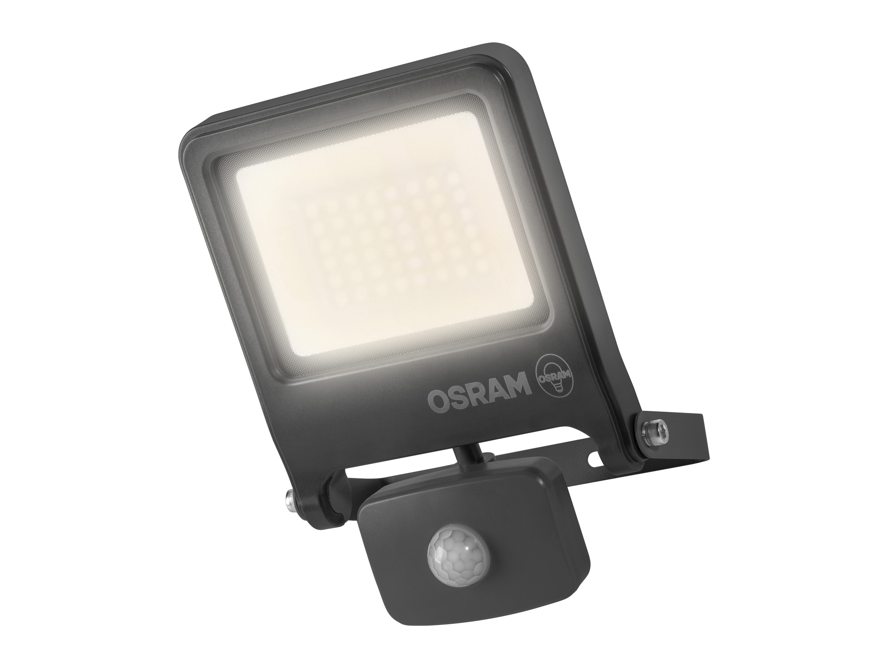 OSRAM Reflektor zewnętrzny LED »Endura Flood Sensor«, z czujnikiem ruchu (ciepła biel / 30 W, Ciemnoszary)