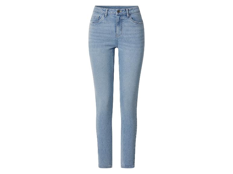 Damskie jeansy skinny z jasnoniebieskiego denimu