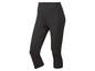 Czarne legginsy capri damskie.