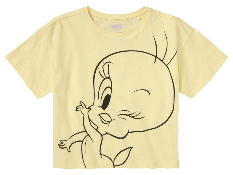 Pełny ekran: T-shirt dziewczęcy bawełniany, z bohaterami Looney Tunes - zdjęcie 7