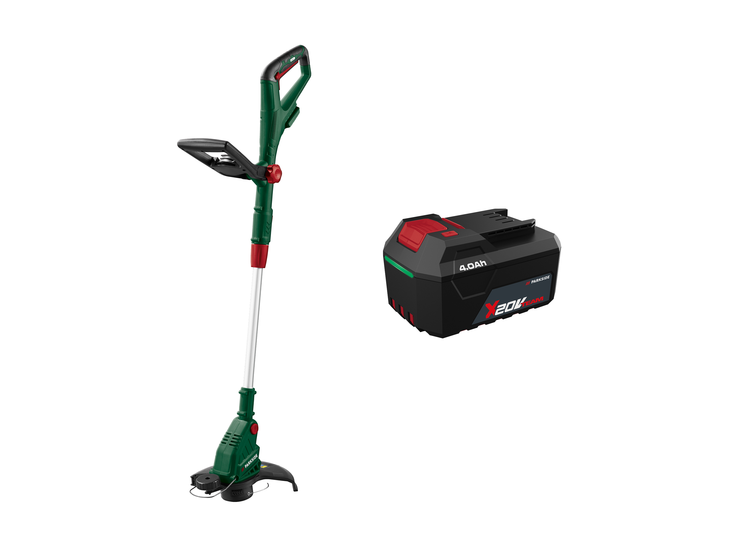 PARKSIDE® Zestaw Akumulatorowa podkaszarka, 20 V z akumulatorem, 4 Ah