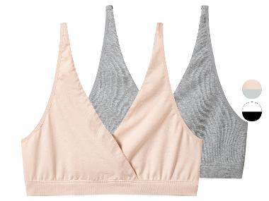 ESMARA® Damskie biustonosze do karmienia, 2 szt.