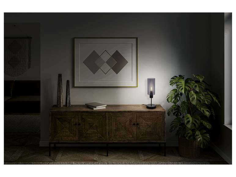 Pełny ekran: LIVARNO home Lampa stołowa LED, ze szkłem dymionym, 4,2 W - zdjęcie 3