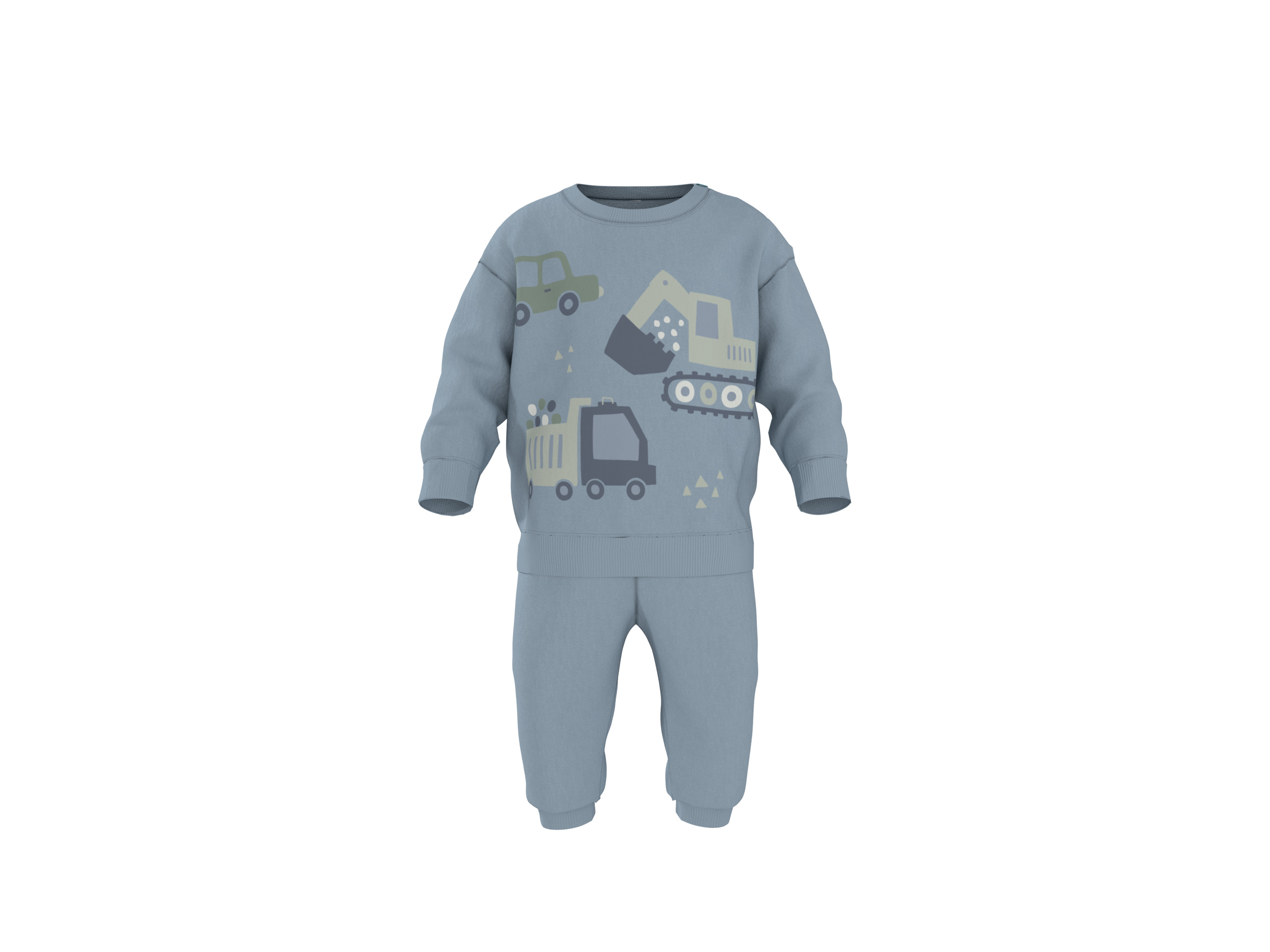 LUPILU® Dres niemowlęcy, 2-częściowy (Niebieski, 62-68)