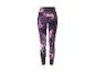 Ciemnofioletowe legginsy z abstrakcyjnym wzorem