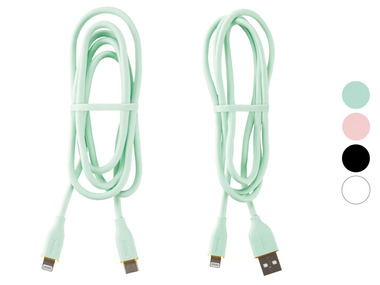 TRONIC Kabel do ładowania i transferu danych, USB-A / USB-C na Lightning, 1 m