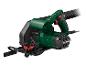 Zielona i czarna pilarka zagłębiarka Parkside z wężem do odsysania pyłu