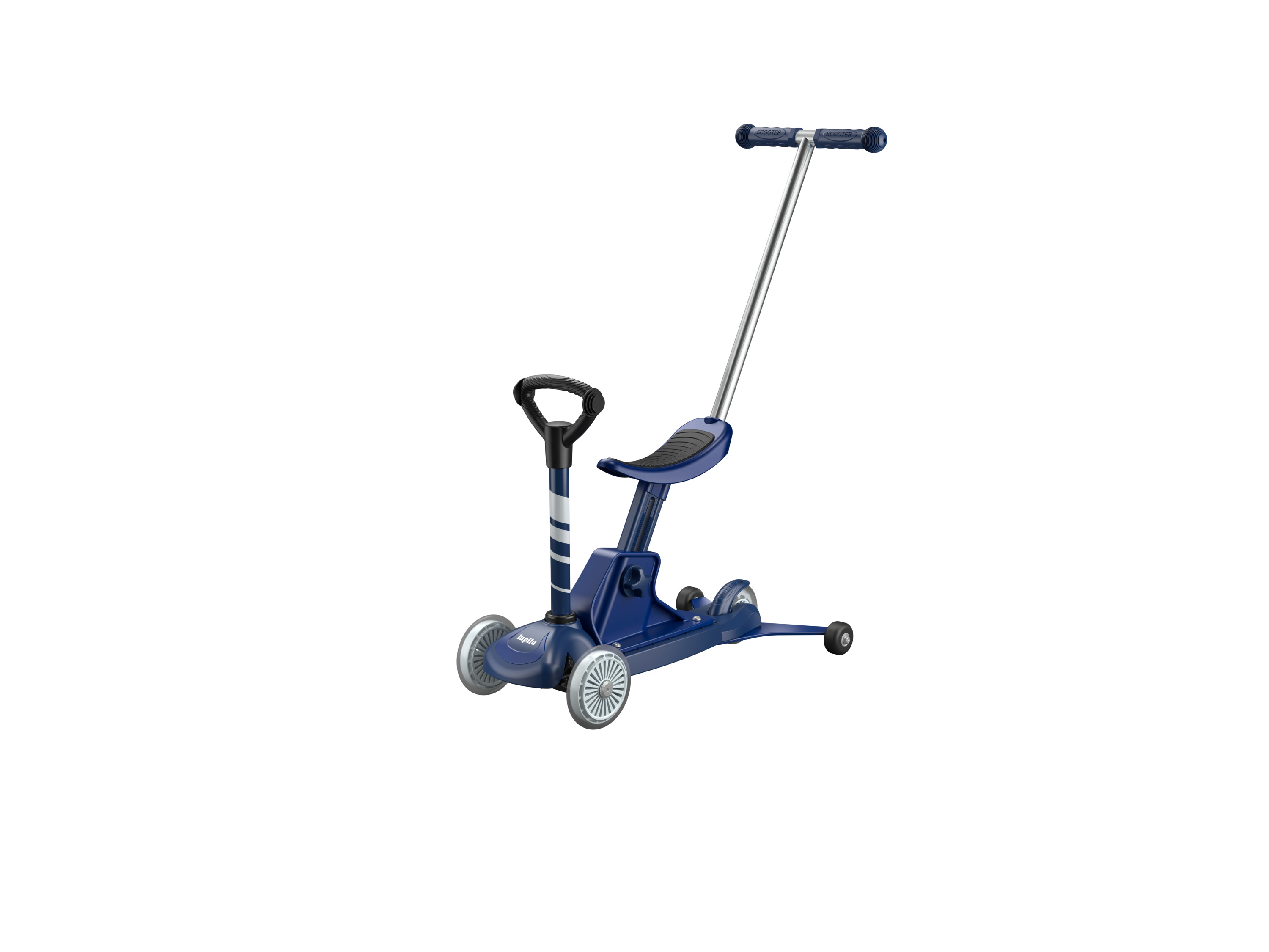 lupilu® Hulajnoga trójkołowa 4w1 dla dzieci (Niebieski)