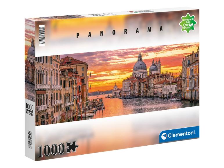 Puzzle Clementoni 1000 elementów z widokiem Wenecji o zachodzie słońca.