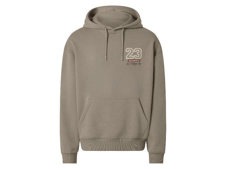 Bluza z kapturem w kolorze taupe z nadrukiem '23 OUT OF THIS WORLD M.J. Magic Air'