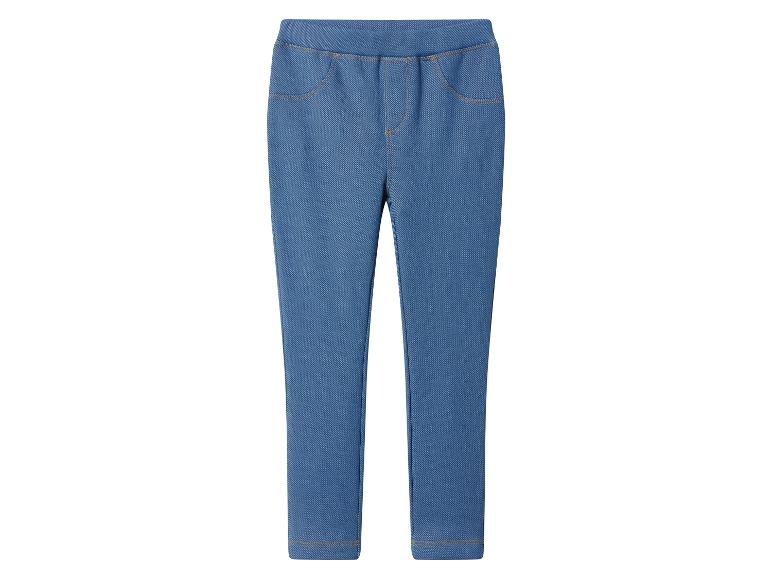 Niebieskie dziecięce legginsy dżinsowe