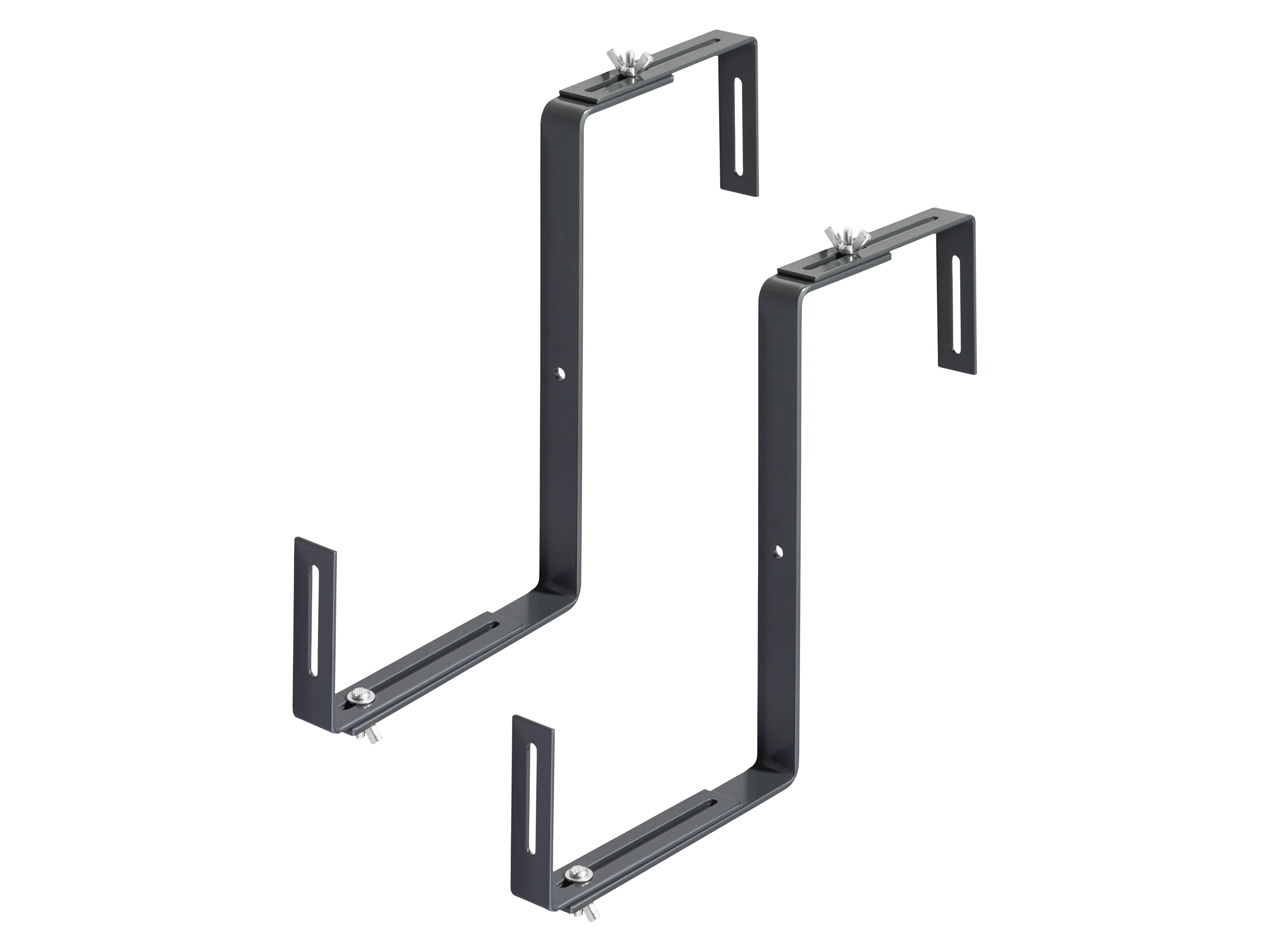 PARKSIDE® Zestaw 2 uchwytów na skrzynkę balkonową (Antracytowy)