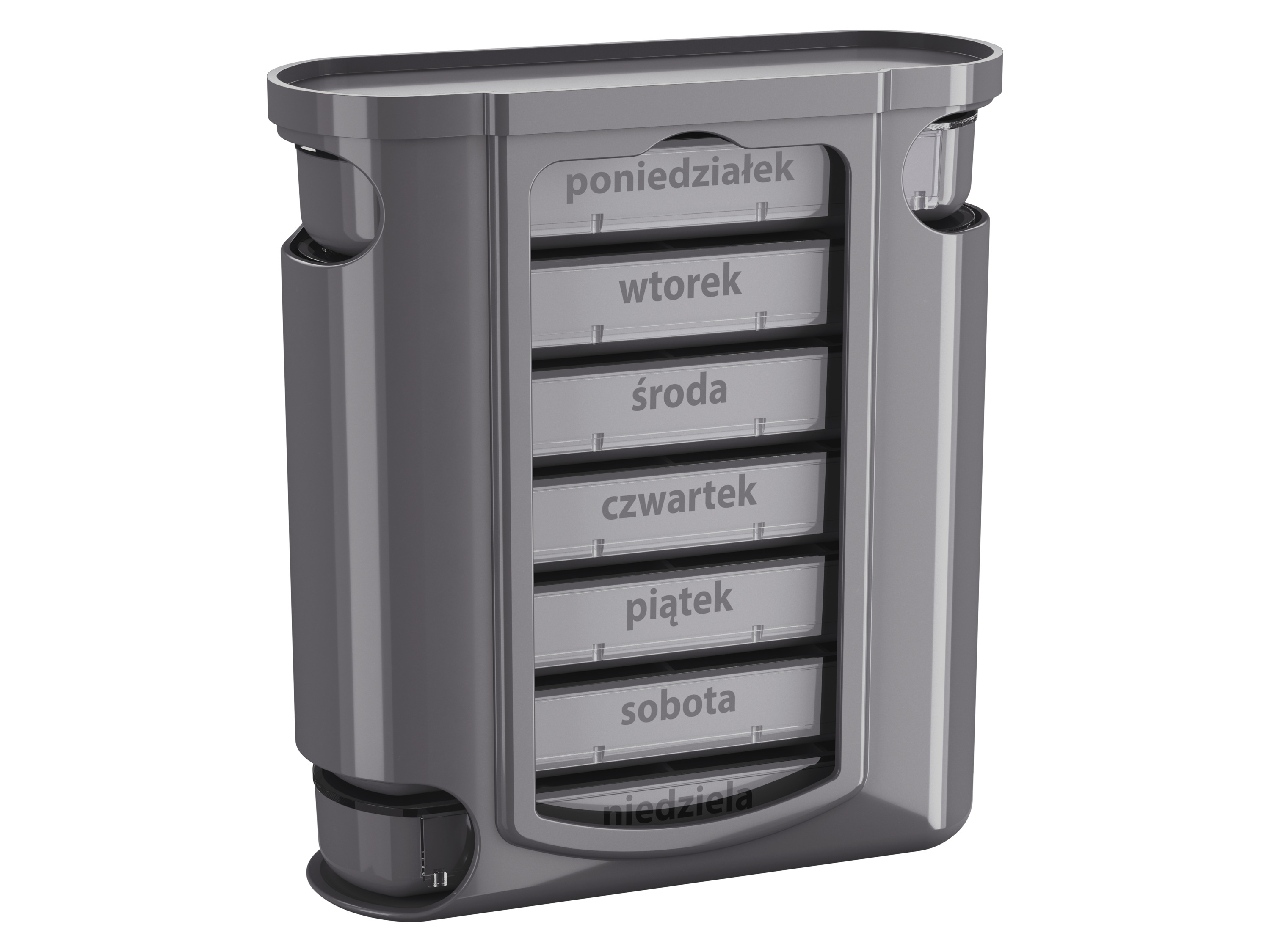 SENSIPLAST® Pudełko na tabletki (Szary)