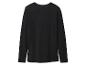 Czarna koszulka z długim rękawem i okrągłym dekoltem, widok z tyłu