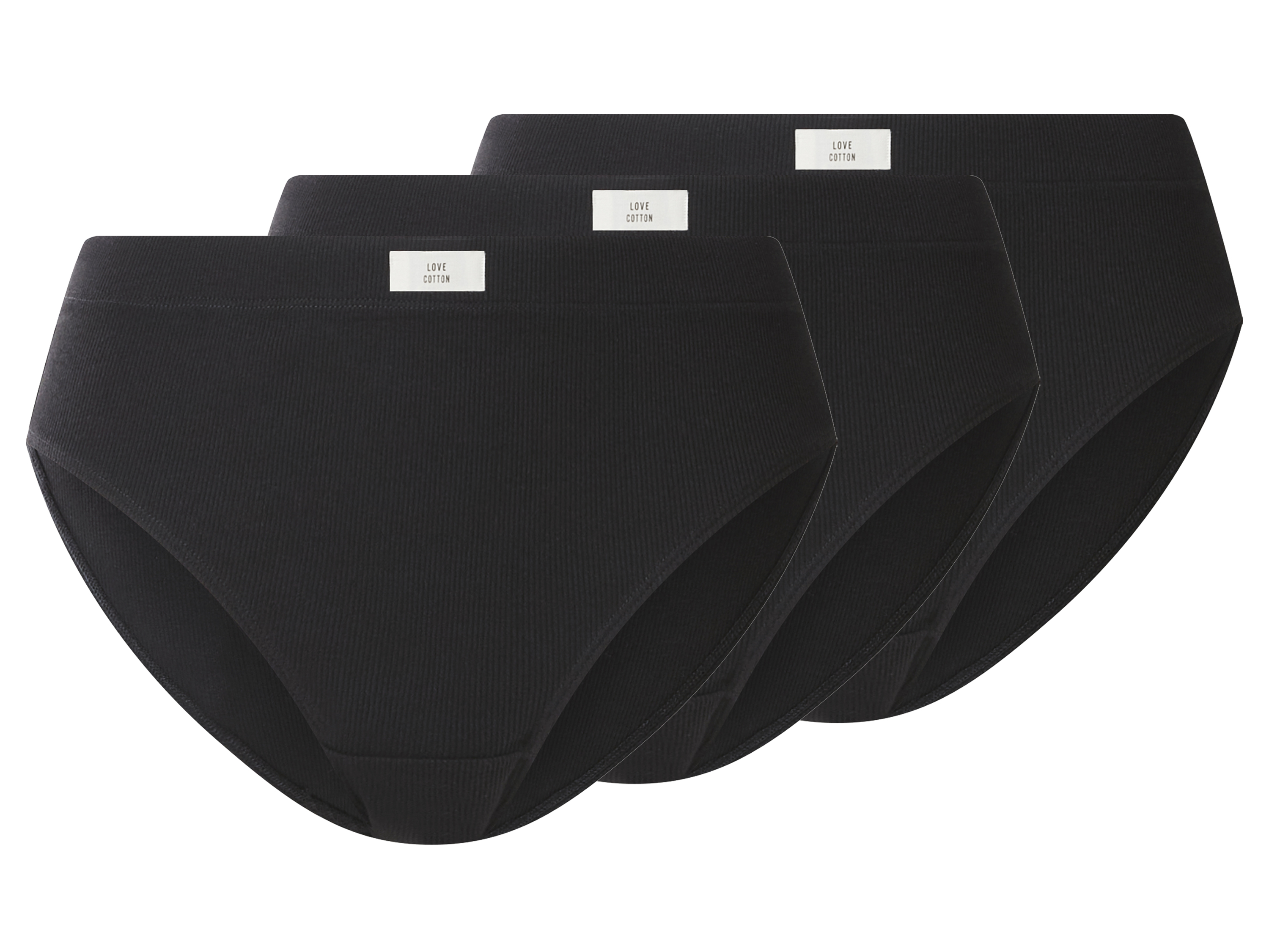 esmara® Figi damskie z biobawełną, 3 pary