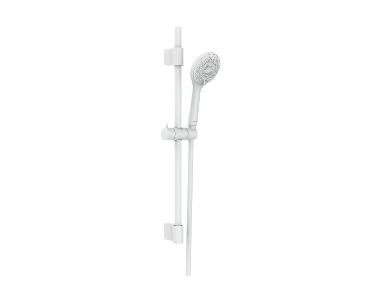 WENKO Zestaw natryskowy Watersaving Biały, długość drążka: 70 cm.
