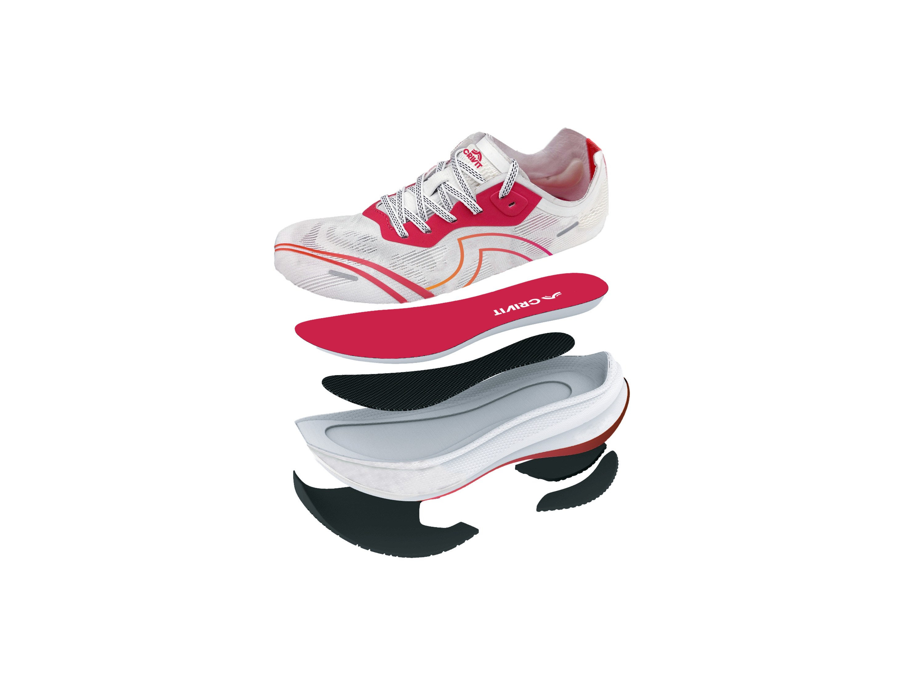 CRIVIT Buty do biegania CarbonLite 1.0 damskie - 13