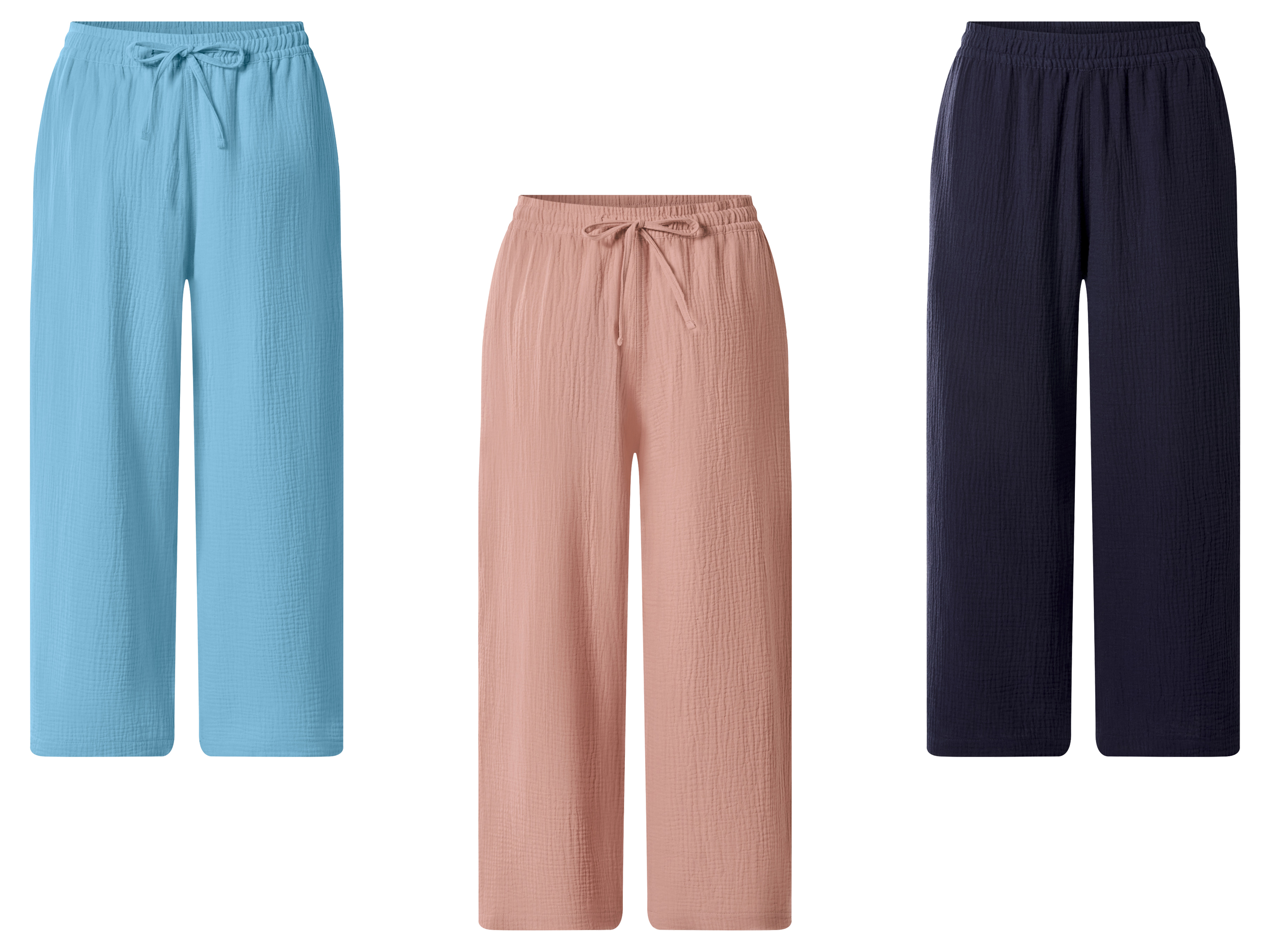 esmara® Spodnie muślinowe damskie 7/8 z bawełny