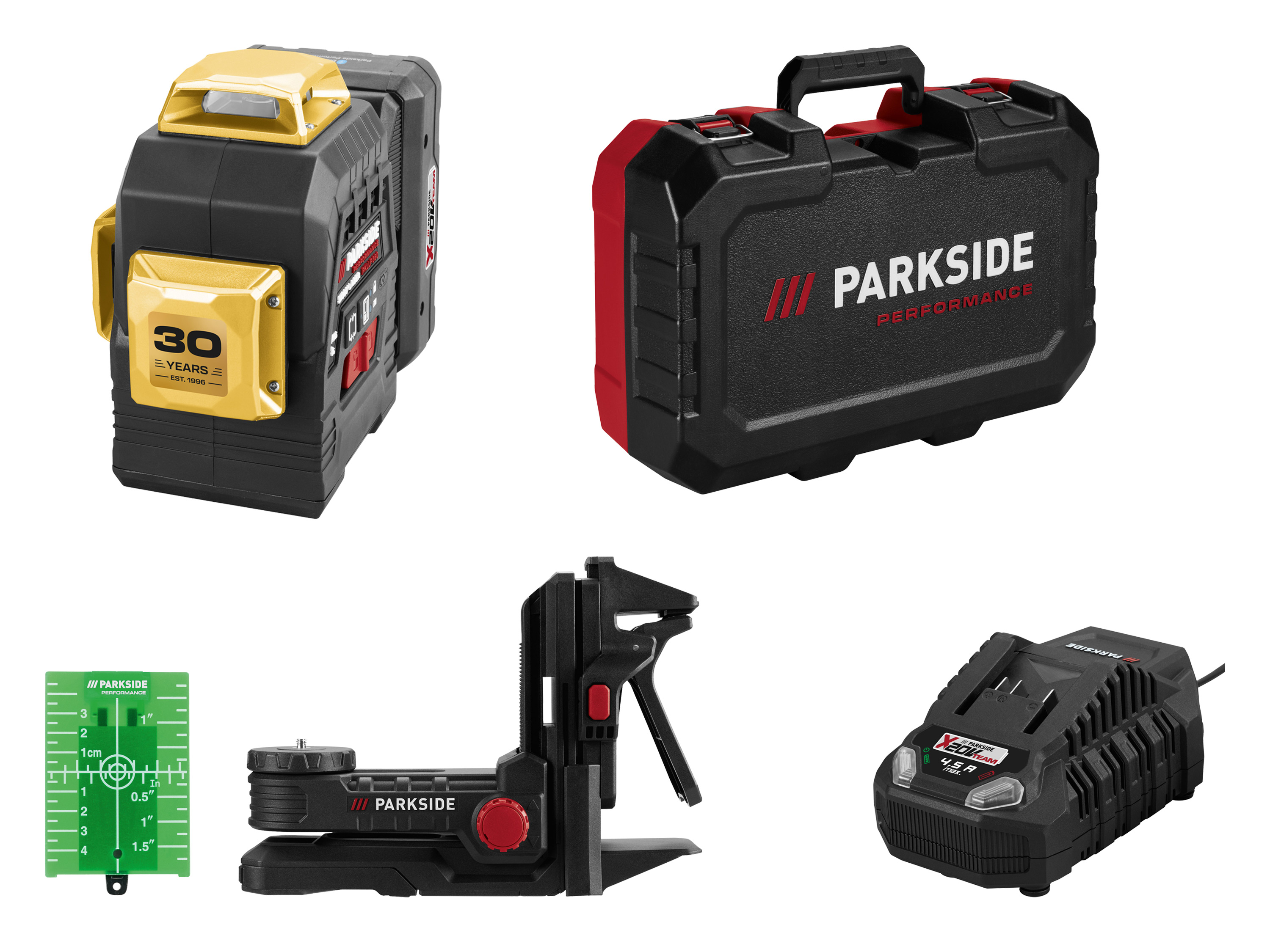 PARKSIDE PERFORMANCE® Akumulatorowy laser krzyżowy 20 V Limited Edition PKLLP 3360 A1 (z akumulatorem i z ładowarką)