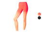 Ombre legginsy w odcieniach różowego i pomarańczowego