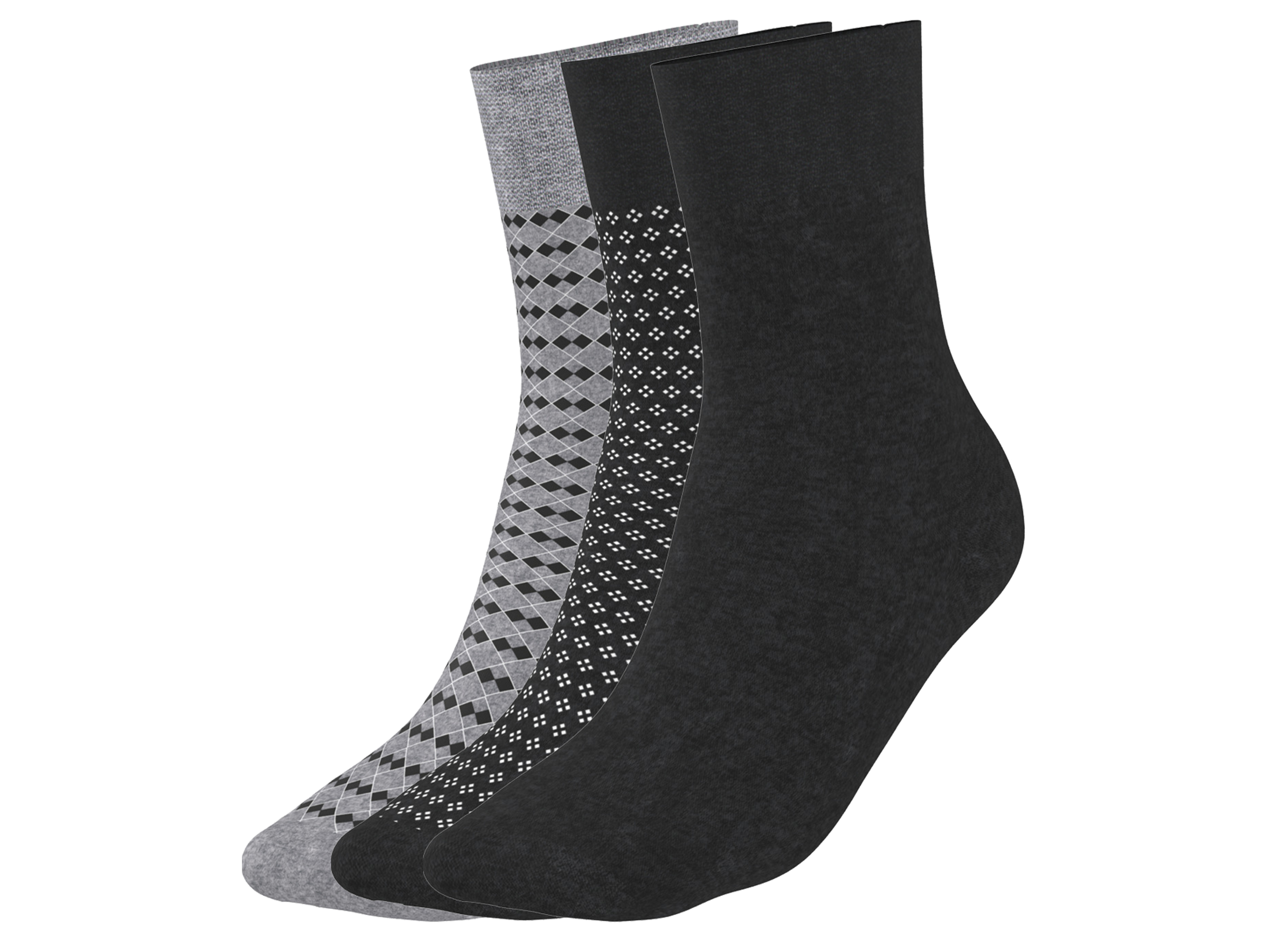 esmara Men Skarpetki męskie z biobawełną, 3 pary 