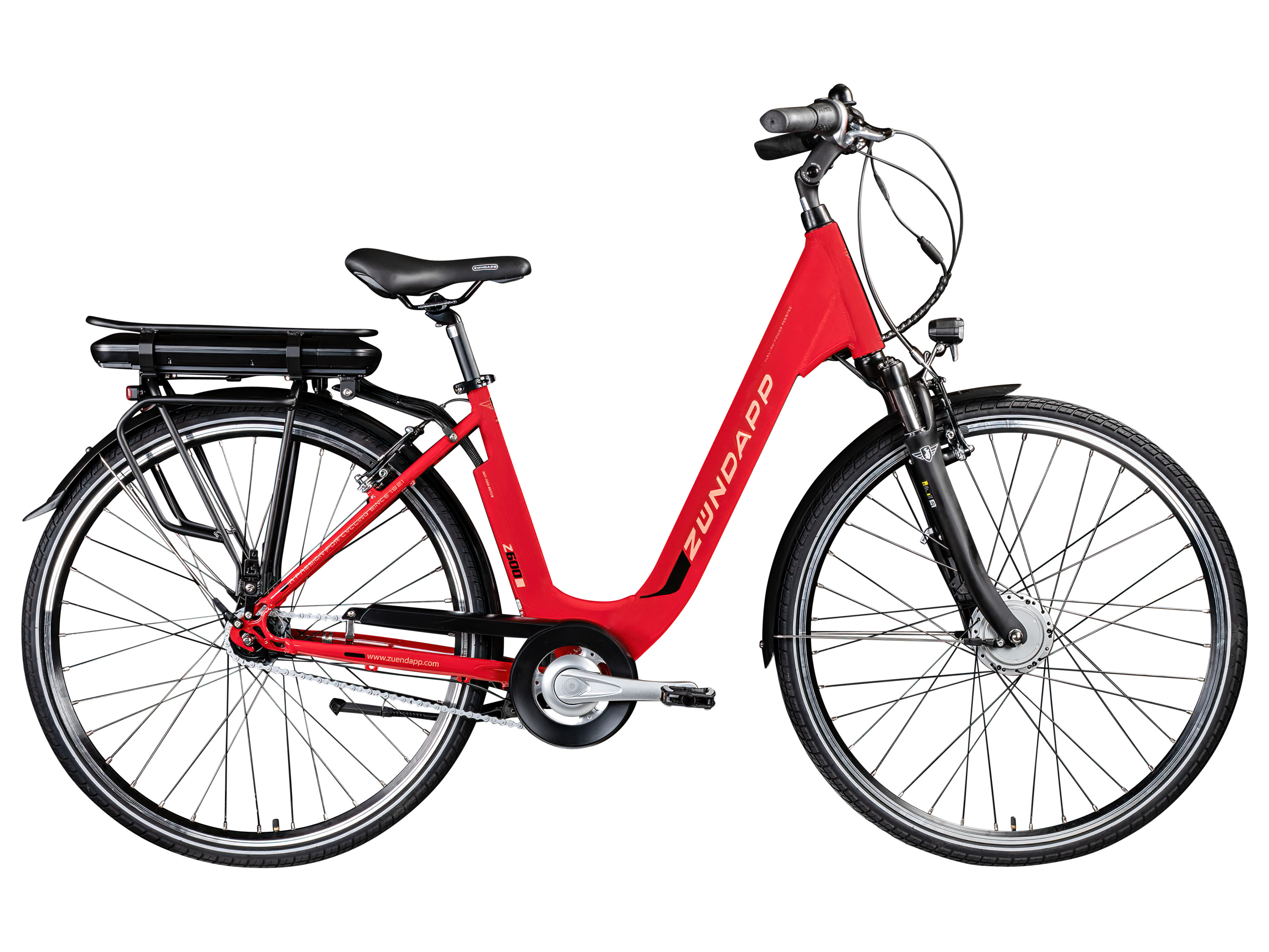 ZÜNDAPP E-Bike City Z600 (karminowoczerwony)