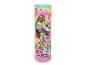 Lalka Barbie Cutie Reveal Care Bears w tubie, z lalką i pluszowym misiem.