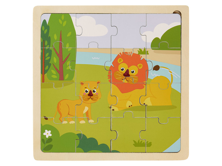 Pełny ekran: Playtive Puzzle drewniane, 17-elementów, 1 szt. - zdjęcie 17