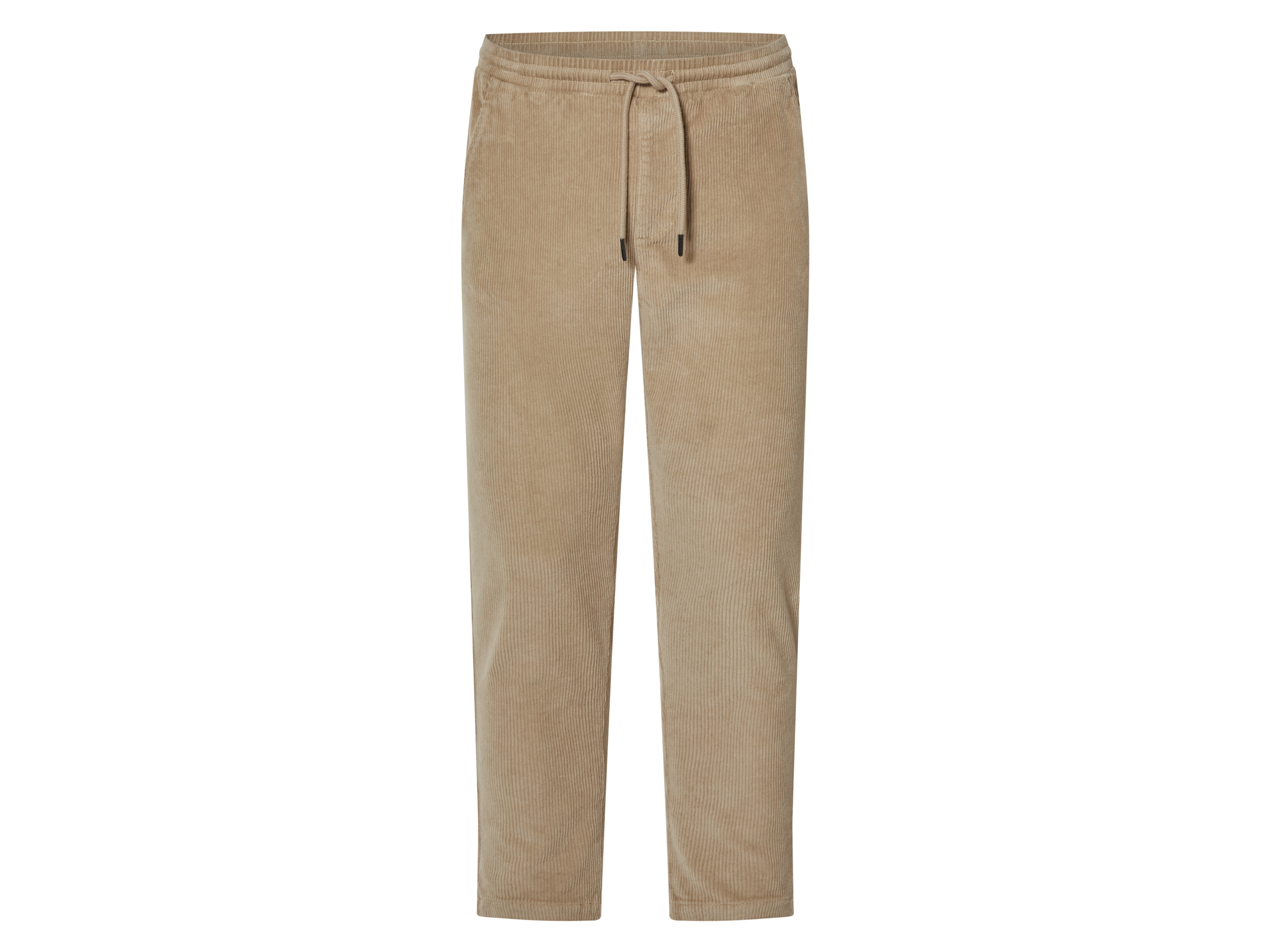 esmara Men Spodnie sztruksowe męskie, slim fit, z bawełną (Beżowy, S(44/46))
