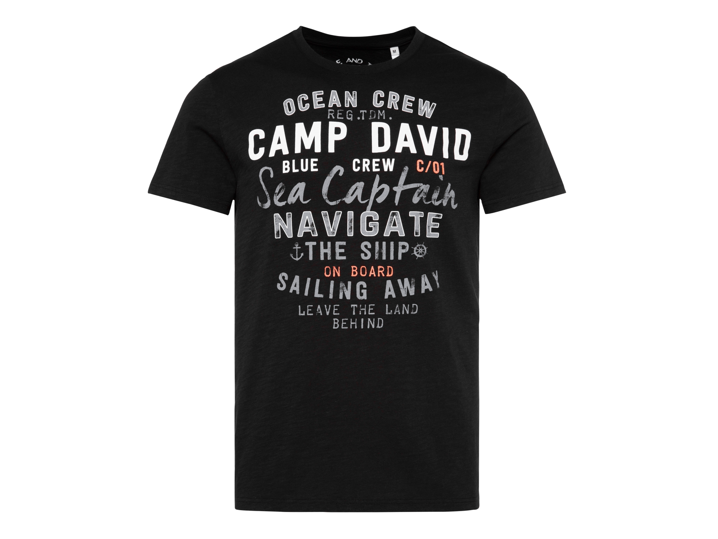 CAMP DAVID Koszulka męska (Czarny, L)