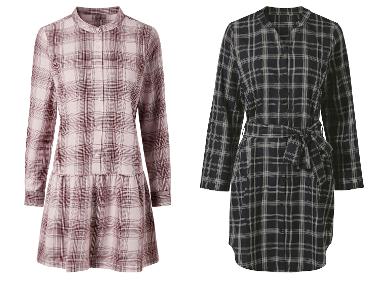 esmara® Sukienka flanelowa damska z bawełny