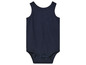 Granatowy body niemowlęce z napami.