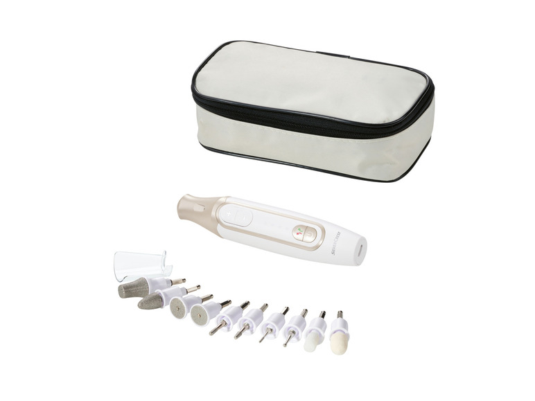 Zestaw do manicure i pedicure z 10 nasadkami