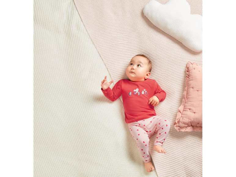 Pełny ekran: LUPILU® Koszulka niemowlęca z długim rękawem, 2 sztuki - zdjęcie 9