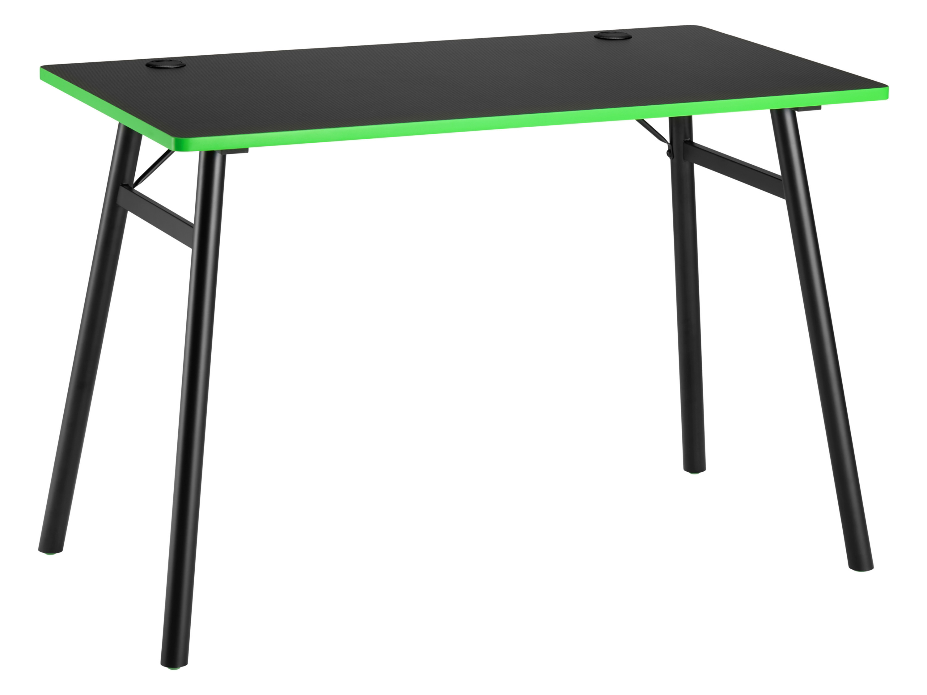 PIRANHA GAMING Biurko gamingowe, szer. 60 x gł. 110 x wys. 75 cm, czarne.