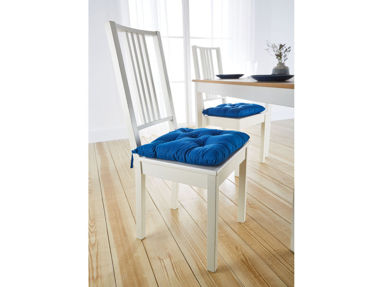 Pełny ekran: LIVARNO home Poduszki na krzesło, 40 x 40 cm, 2 sztuki - zdjęcie 4