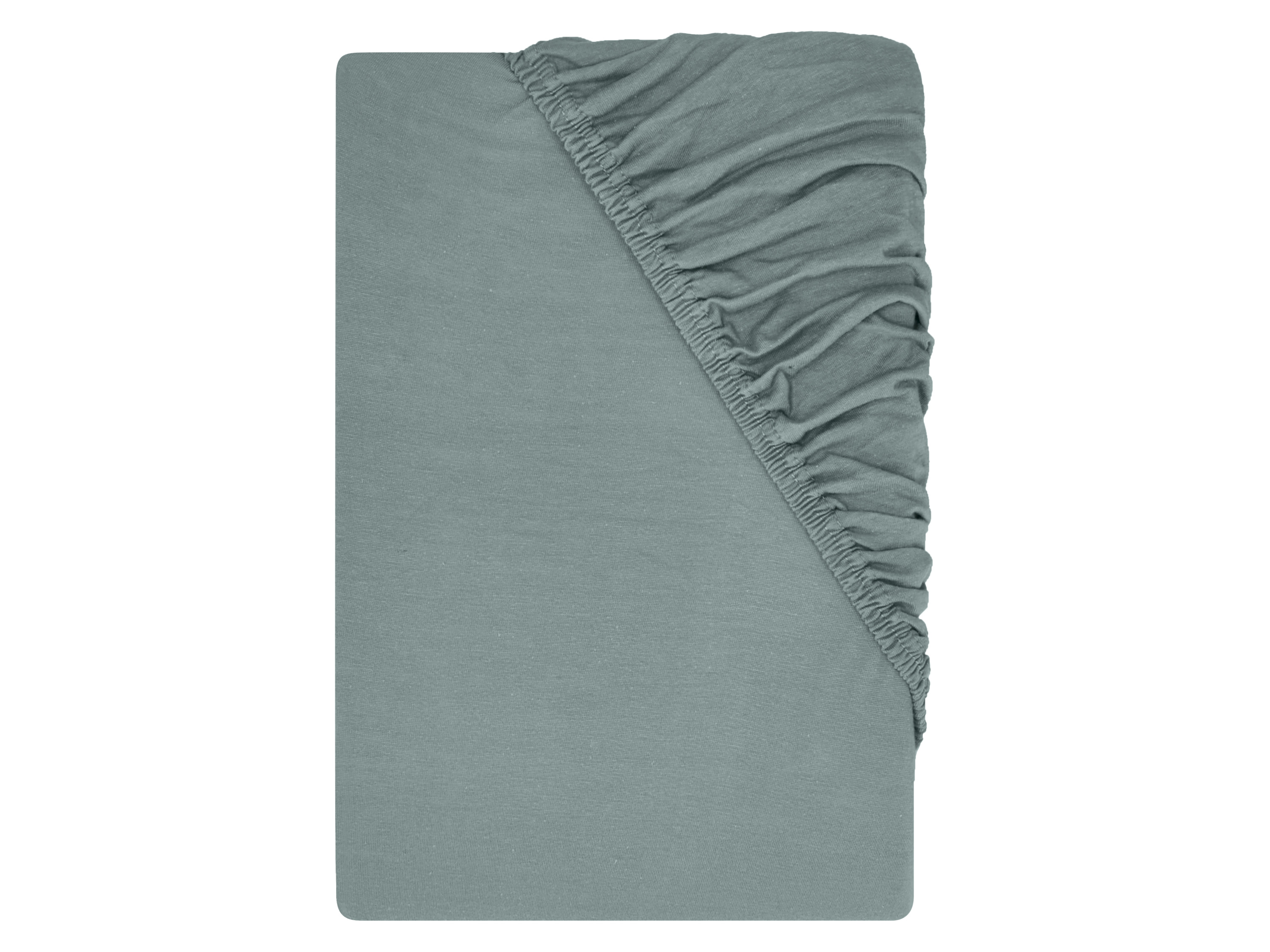 LIVARNO® Prześcieradło dżersejowe z gumką, 140-160 x 200 cm (Zielony)
