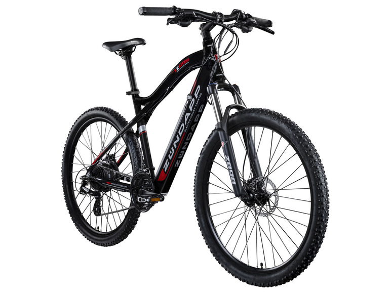 Pełny ekran: Zündapp Elektryczny rower górski Z898, 27,5", czarny/czerwony - zdjęcie 1